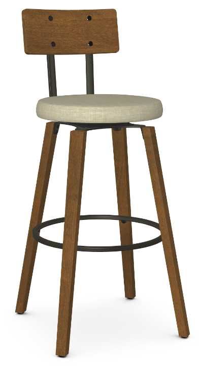 Amisco Customizable Esteban Swivel Bar Stool-0