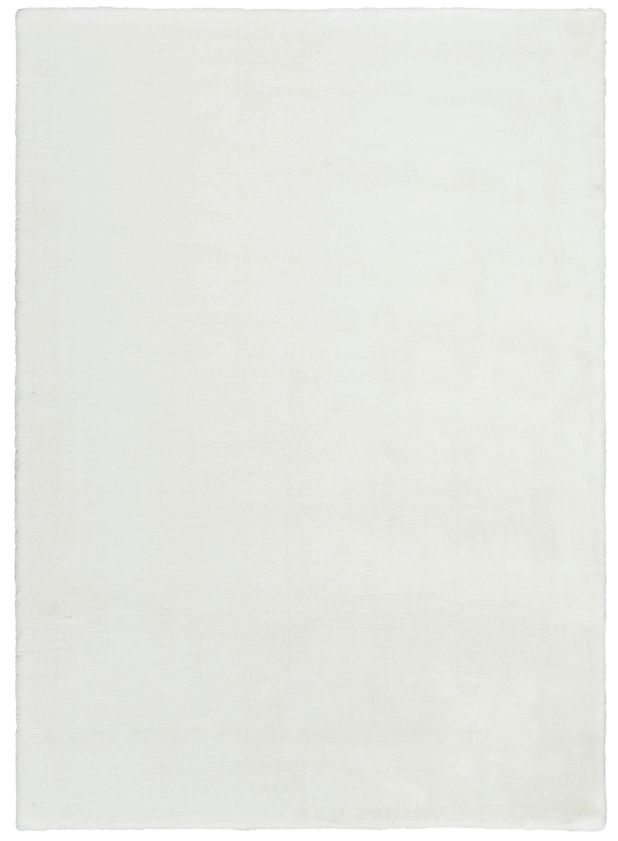 Nourison Home™ Soft Plush Rabbit Fur SFF01 White 5'x7' Area Rug-0