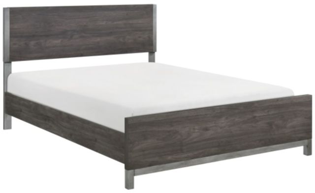 Homelegance® Zephyr Antique Silver/Brownish Gray Queen Panel Bed-0
