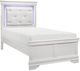 Homelegance® Lana White Twin Panel Bed with LED-0