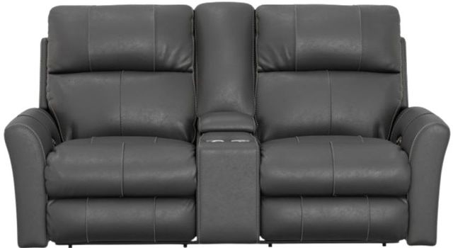 Catnapper® Fredda Anthracite Power Reclining Console Loveseat-1
