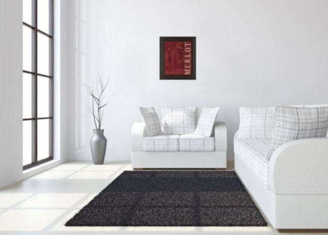 Classy Art Red Wine Blueprint Il by Marco Fabiano Framed Print Wall Art-2