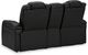 Signature Design by Ashley® Caveman Den Midnight Power Reclining Loveseat with Console-2