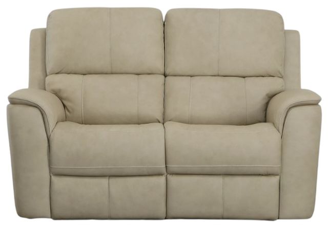 Flexsteel® Henry Beige Power Reclining Loveseat with Power Headrests and Lumbar-1