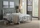 Mazin Furniture Tiana White Full Metal Rod Bed-1