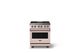 Viking® 5 Series 30" Blush Pro Style Dual Fuel (NG) Range with Polished Chrome Trim-0