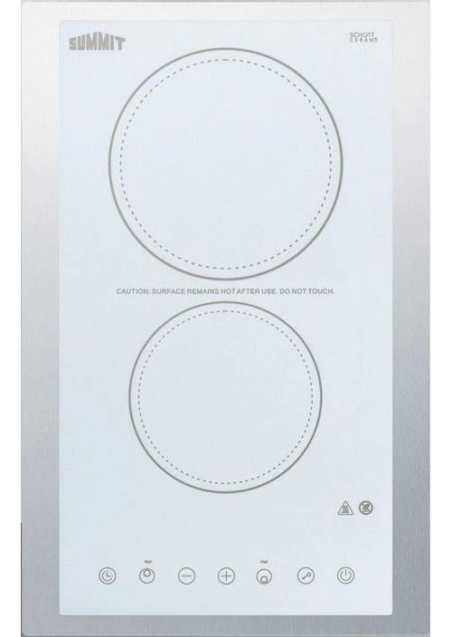 Summit® 15" White Electric Cooktop-1