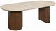 ACME Furniture Leonardo Beige Dining Table with Dark Oak Base-0