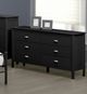 Titus Furniture Black 6-Drawer Dresser-1