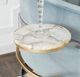 Powell® Gynn Gray Spiral Drink Table with Gold Base-2