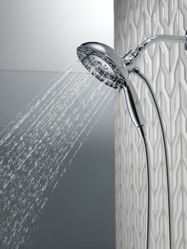 Delta Universal Showering Components Lumicoat® Chrome H2Okinetic® In2ition® 5-Setting 2-In-1 Shower-4