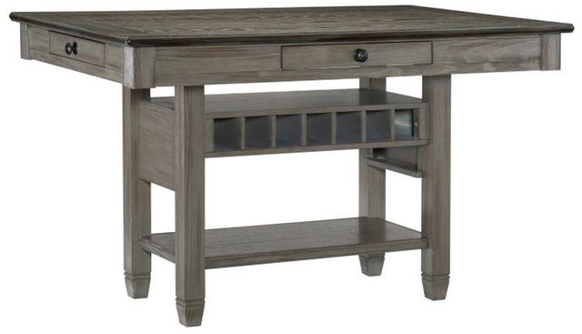 Homelegance® Granby Antique Gray Counter Height Dining Table-0