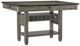 Homelegance® Granby Antique Gray Counter Height Dining Table-0