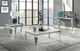 Furniture of America® Wetzikon Glass Top End Table with Silver Legs-1