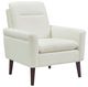 Elements International Hawk Espresso/White Accent Arm Chair-0