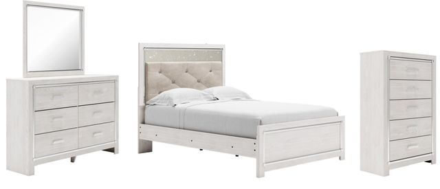 Signature Design by Ashley® Altyra 4-Piece White Full Panel Bed Set-0