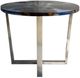 A & B Home Blue Resin Coffee Table with Chrome Base-2