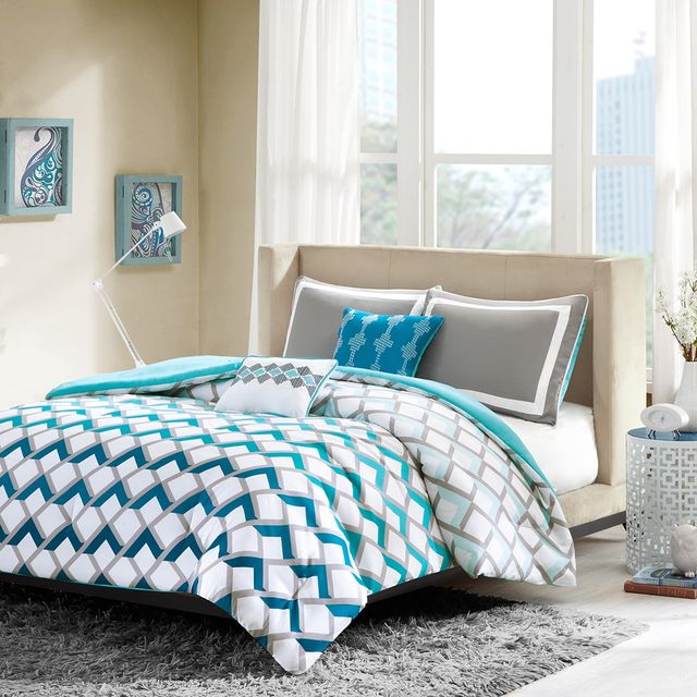 Olliix by Intelligent Design Finn Blue Twin/Twin XL Comforter Set-0