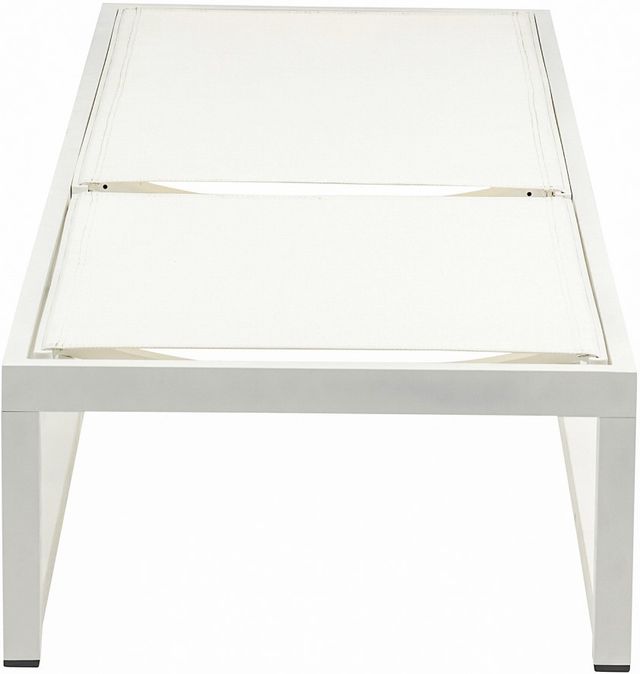 Meridian Furniture Maldives Cream Aluminum Outdoor Patio Adjustable Lounge Chair-3