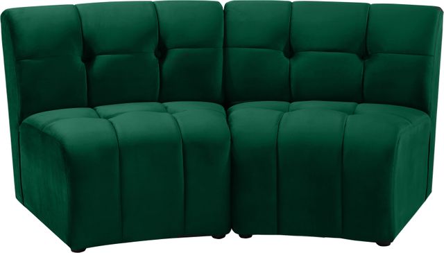 Meridian Furniture Limitless 2-Piece Green Velvet Modular Sectional-0