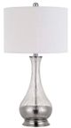 Cal® Lighting & Accessories 2-Piece Potenza Glass/Brushed Steel/White Table Lamp Set-1