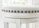 Signature Design by Ashley® Valebeck White Upholstered Swivel Bar Stool-2