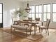Liberty Furniture Hickory Grove 6-Piece Elliston Oatmeal/Heirloom Brown Optional Rectangular Dining Table Set-0