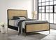 Coaster® Arini Black/Natural Queen Panel Bed-4