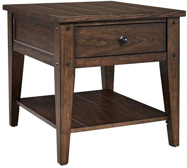 Liberty Furniture Lake House Rustic Brown Oak End Table-0