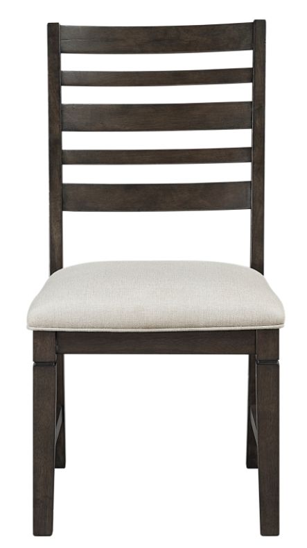 Homelegance® Victoria Beige/Dark Espresso Side Chair-2