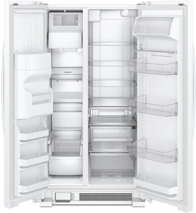 Whirlpool® 33" 21 Cu. Ft. White Side-by-Side Refrigerator-1
