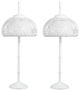Crestview Collection Nalla 2-Piece White Buffet Lamp Set-0