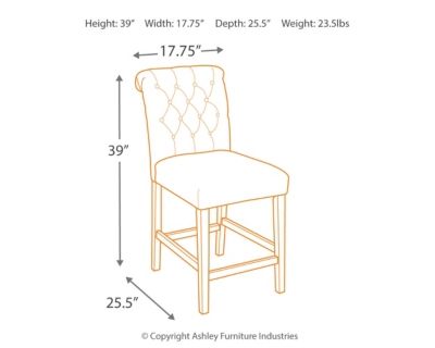 Signature Design by Ashley® Tripton Graphite Counter Stool-2