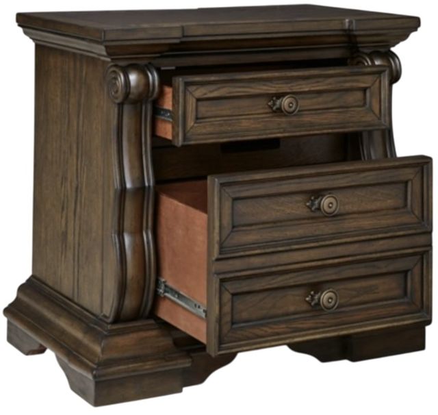 Signature Design by Ashley® Maylee Dark Brown Nightstand-4