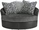 Benchcraft® Brixley Pier Graphite Swivel Accent Chair-1