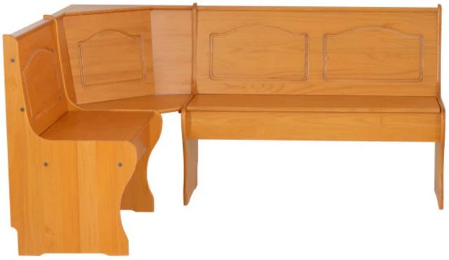 Linon Chelsea Natural Honey Nook Corner Bench-3