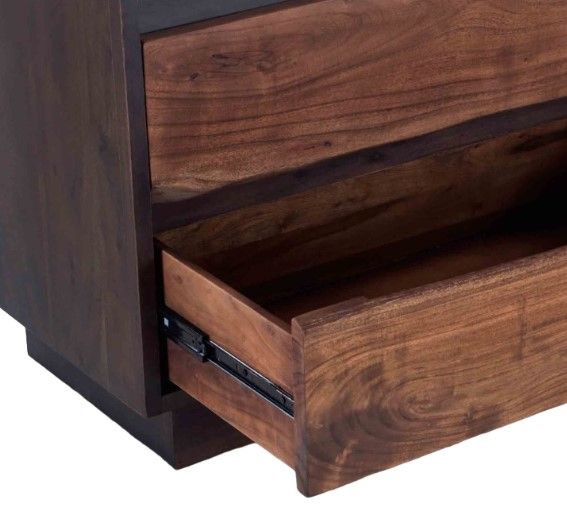 Home Trends & Design San Marino Java Brown/Raw Walnut Dresser-3