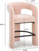 TOV Furniture Malone Blush Chenille Counter Stool-2