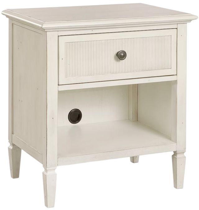Bassett® Furniture Shoreline Sea Salt White Bedside Table-0