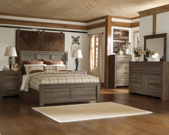 Signature Design by Ashley® Juararo Dark Brown King/California King Panel Footboard-2