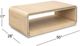 Bassett Mirror Damone Cerused White Oak Coffee Table-5