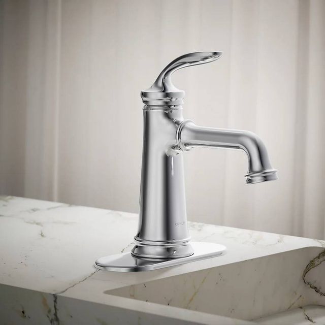 KOHLER® Bellera® Polished Chrome 0.5 GPM Single-Handle Bathroom Sink Faucet-3