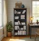Legends Home Essex Seal Skin/Whiskey Bookcase-1