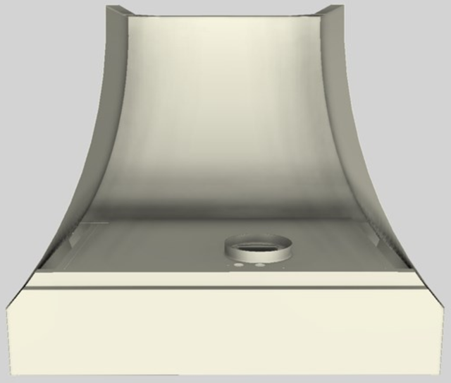 Vent-A-Hood® Designer Series 36" Biscuit Wall Mounted Range Hood-2