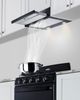 Summit® 24” Black Ductless Retractable Under Cabinet Range Hood-1