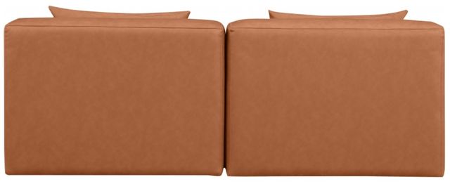 Meridian Furniture Cube 2-Piece Cognac Armless Modular Loveseat-3
