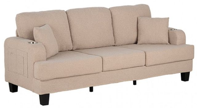 Furniture of America® Cinderford Beige Sofa-0