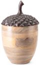 A & B Home Naleigh 2-Piece Brown Acorns Decorative Objects Set-2