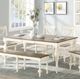 Winners Only® Torrance Gray Top Dining Table with White Base-1