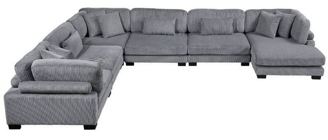 Homelegance® Traverse 6-Piece Gray U-Shape Modular Sectional with Reversible Chaise-2